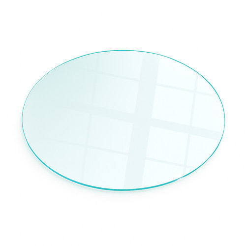 Plaque ronde verre de - plaque,