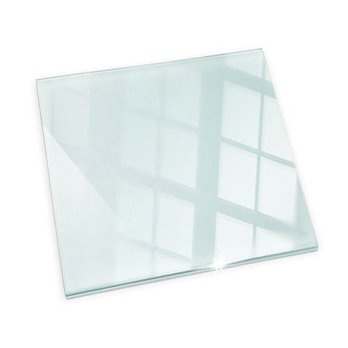Plaque verre pour - poêle, à